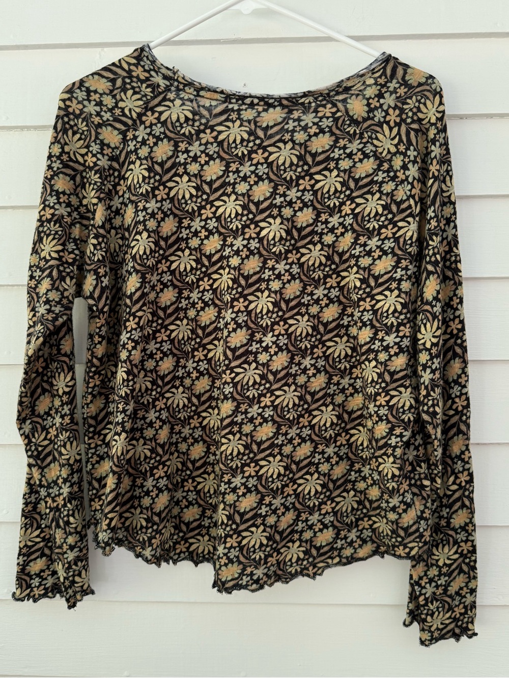 Natural Life | Floral Long Sleeve Top Size Large - Picture 5 of 7